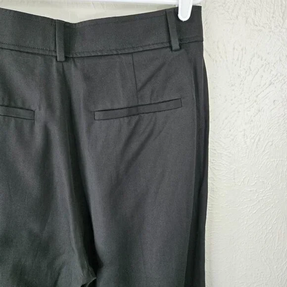 Everlane Dress Pants 10 Black Minimalist Straight Relaxed High Waisted Trousers - Picture 11 of 12